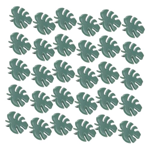 DOITOOL Leaf Nails 50pcs Paper Craft Brads Metal Brad Fasteners for Decorative Scrapbooking