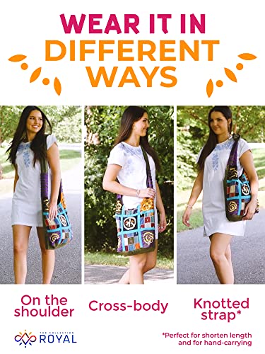 Image of THE COLLECTION ROYAL Hobo Crossbody Bags for Women, Boho Purse, Boho Bag | Hippie Bag, Indie Tote Bag, Cloth Purse for Women