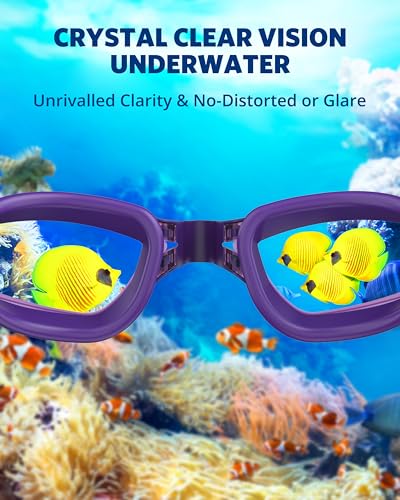 image for Aegend Swim Goggles, Swimming Goggles No Leaking Full Protection Adult