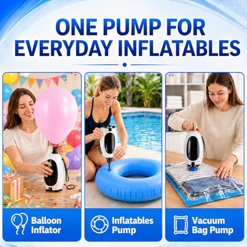 Pompe à ballon électrique double buse : gonflez sans effort pour vos fêtes