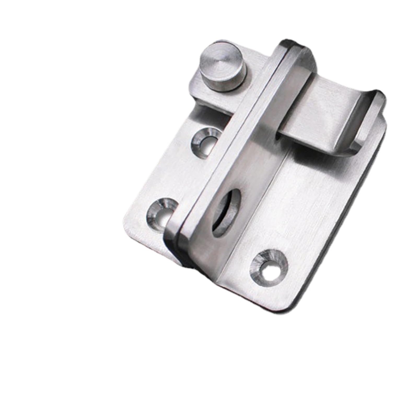 2PCS Door Bolts Buckles with Screw Stainless Steel Latch Hasp Locks Security for Bedroom Drawer Window for Interior(Left with Screws)