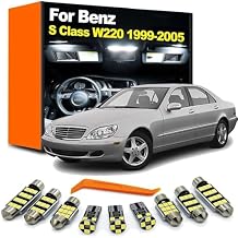 23Pcs Car Bulb Accessories, for Mercedes Benz S Class W220 1999-2005 LED Interior Dome Map Reading Door Luggage Light Kit