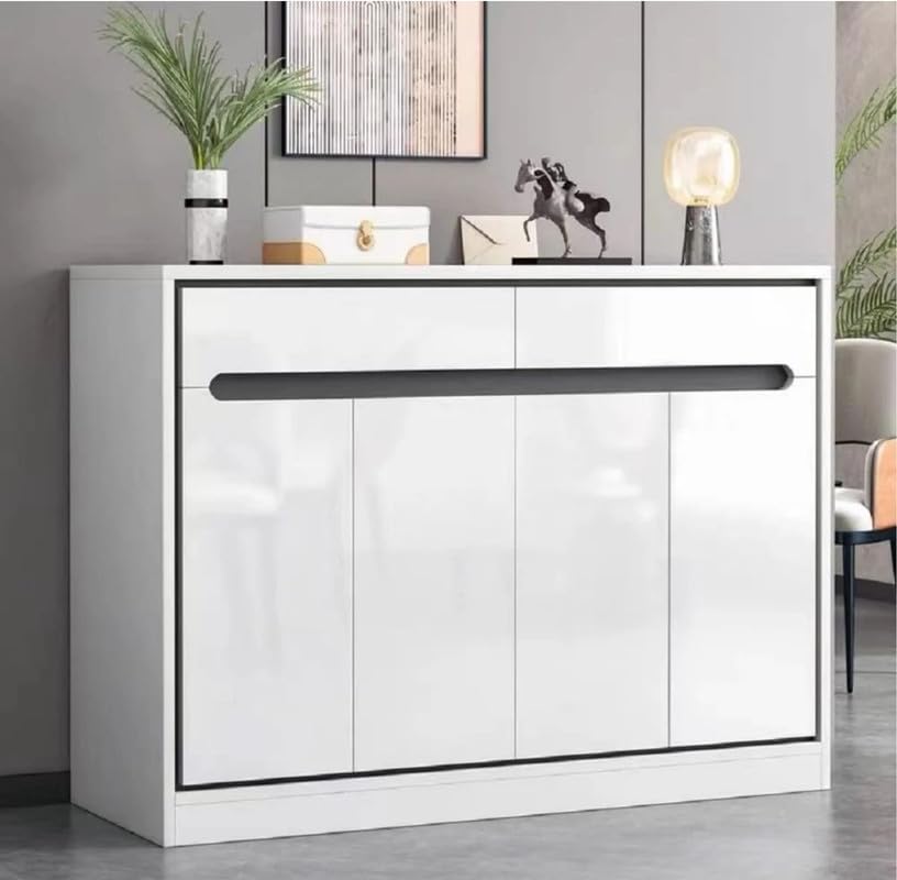 Image of WALLMATE Vinyl White Contact Paper Decorative for Cabinets Countertops Kitchen Shelves Self Adhesive Film Peel and Stick Waterproof Removable Wallpaper (2 Feet 140 inch, Glossy White Wallpaper)