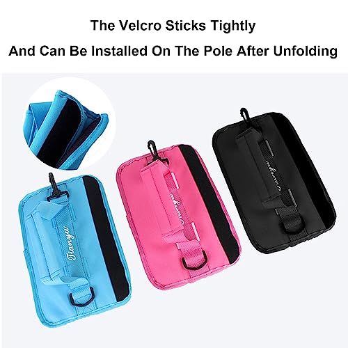YODOOLTLY Lightweight Golf Sunday Bag Adjustable Sling Strap Golf Carry Bag Ideal for Golf Course & Travel Carry 2-3 Clubs (Black)
