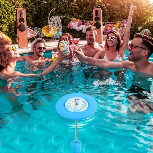 Miniatura 6 de Termómetro Piscina Flotante, Termómetro De Piscina Fácil De Leer, Termómetro De Temperatura De Agua, Resistente Al Agua Ipx6, Pool Thermometer Para Piscina, Spas, Bañera, Jacuzz, Acuario, Estanque