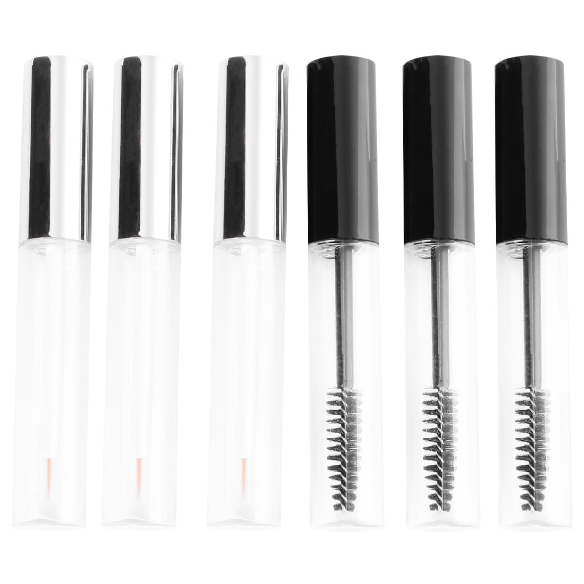 ADOCARN Glass Containers 3pcs for Wand Oil with Empty Funnels Brush Travel Eyeliner