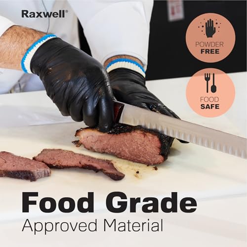 Guantes de nitrilo Raxwell XL con 6 forros de algodón para barbacoa y cocina 5