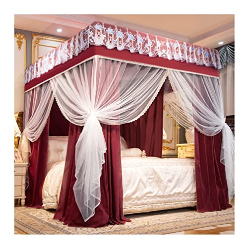 Moustiquaire pour lit simple et double avec support en métal blanc - 2
