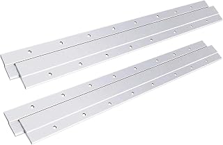 French Cleat Hanger 4 Pcs French Cleat Picture Hanger 18 Inches - Aluminum Z Supports 90lbs Interlocking Wall Mounting Bracket Hardware