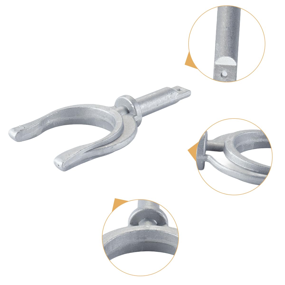 Ausi Lot de 2 supports de dame de nage en aluminium pour bateau, yacht ou navire