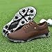 ULTIANT Mens Golf Shoes Traditions Spikeless Size 7.5-13(Brown,40)