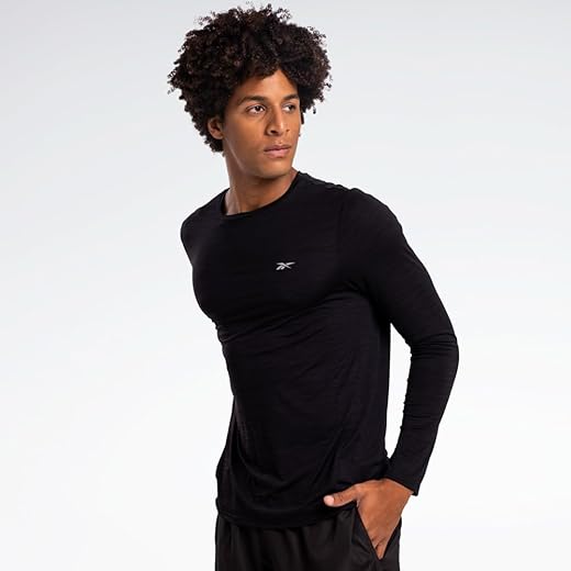 Reebok Camiseta Manga Longa Race Masculina