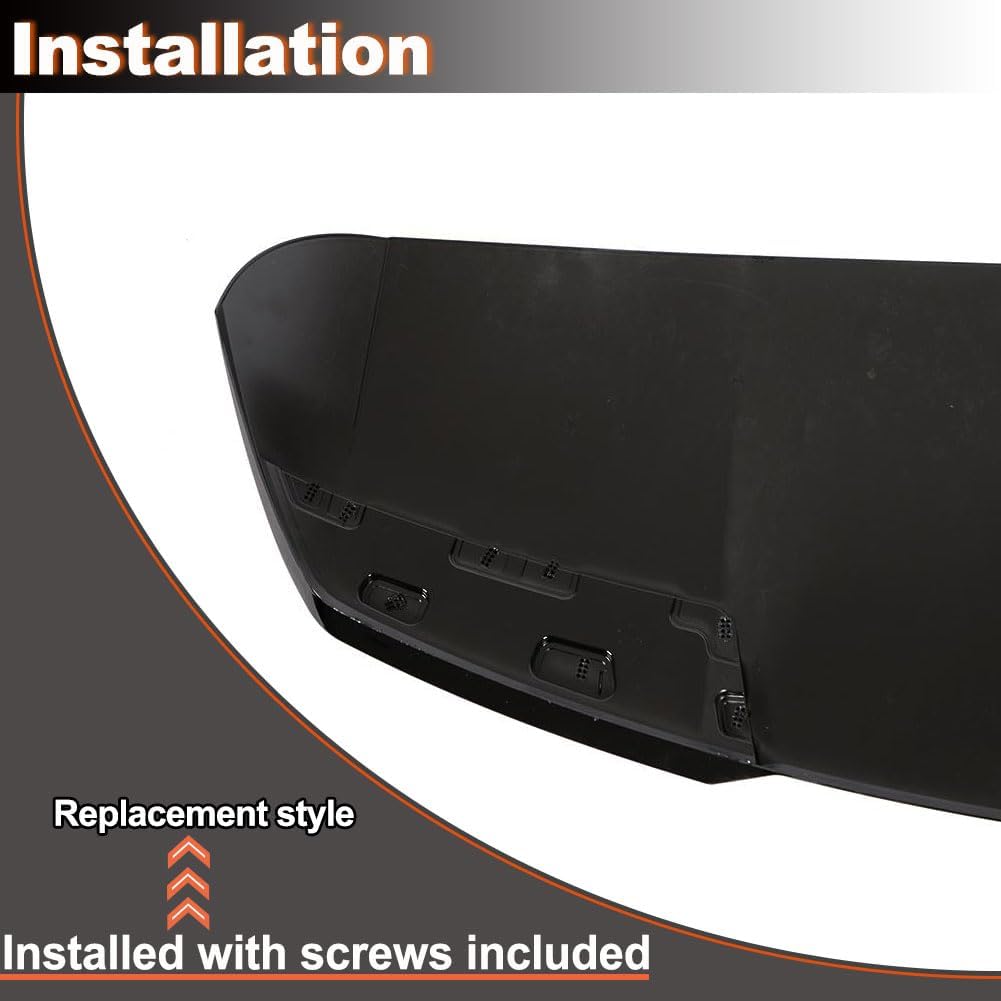 Gloss Black Rear Roof Spoiler Fits for Audi Q8 2019-2022 SUV 4-Door 2019-2022 Auto ABS Trunk Lip Spoiler HighKick Rear Window Top Wing Lip Factory Outlet