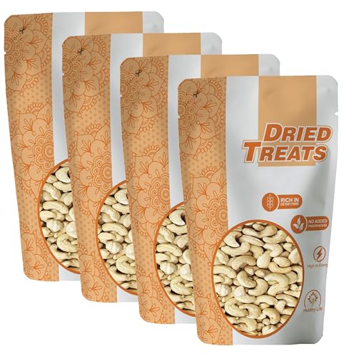 Image of Dried Treats Dried Fruits Nuts And Seeds (Cashew /Kaju, 1000g (4x250g))