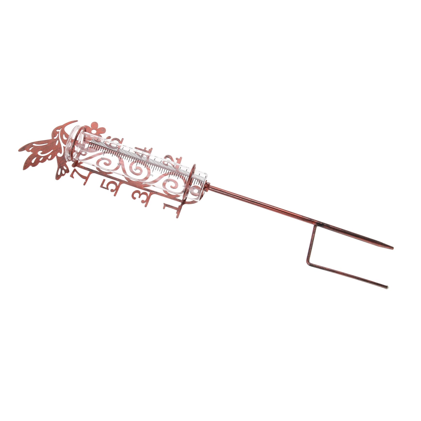 ULTECHNOVO 3stücke Rain Gauge Mit Metallpfahl Digitale Regenmessung Für Garten Präzise Dekoratives Design Für Terrassen Und Hinterhöfe Kapazität