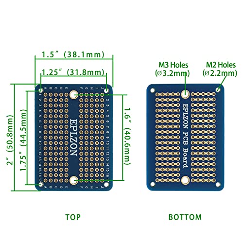 Eplzon Solderable Breadboard Pcb Board Gold-Plated Solder Breadboard For Diy Electronics Projects Apply To Arduino Soldering Projects 3.5"X2.05" & 2.0"X1.5"(Pack Of 6 + 2 Mini Board,Multicolor) #TOP4