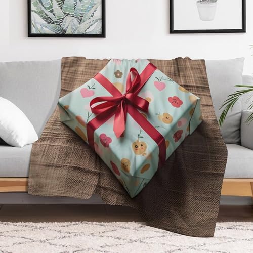 Couverture flanelle emballage cadeau plaid doux toutes saisons