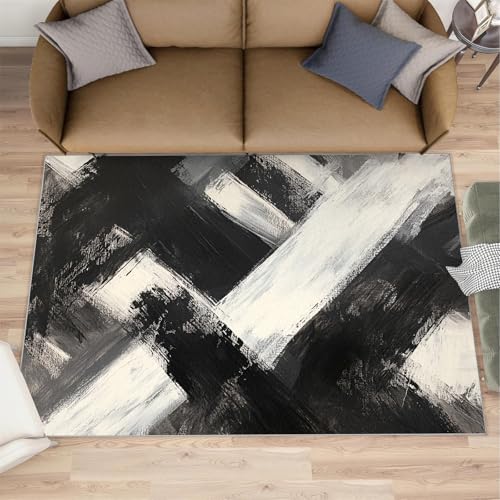 Tapete decorativo blanco y negro 91x152 cm miniatura 2