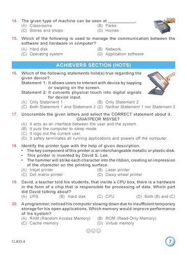 Image of MTG International Computer Science Olympiad (ICSO) Workbook Class 4 - Chapter-wise MCQs, Quick Recap with Achievers Section - SOF Olympiad Books For 2026-27 Exam