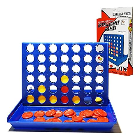 VingaHouse Line Up 4 Educational Board Game Toys 4 In a Line Classic Fun Educational Family Games Four In a Row for Kids Children over 3 years old Cover