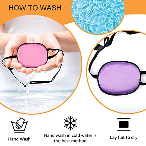 eZAKKA Adesivos para os olhos para adultos e crianças, 2 peças de seda elástica para olhos preguiços