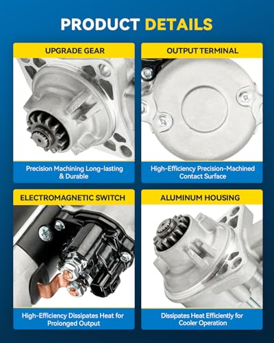 Image of PHILTOP 19029N New Starter 3KW Replacement for Ram 2011-2019 2500 6.7T | New Starter for 2007-2010 Ram 2500, 2007-2010 Ram 3500, 2008-2010 Ram 5500, 2008-2010 Ram 4500, OE# 19029N,4934925