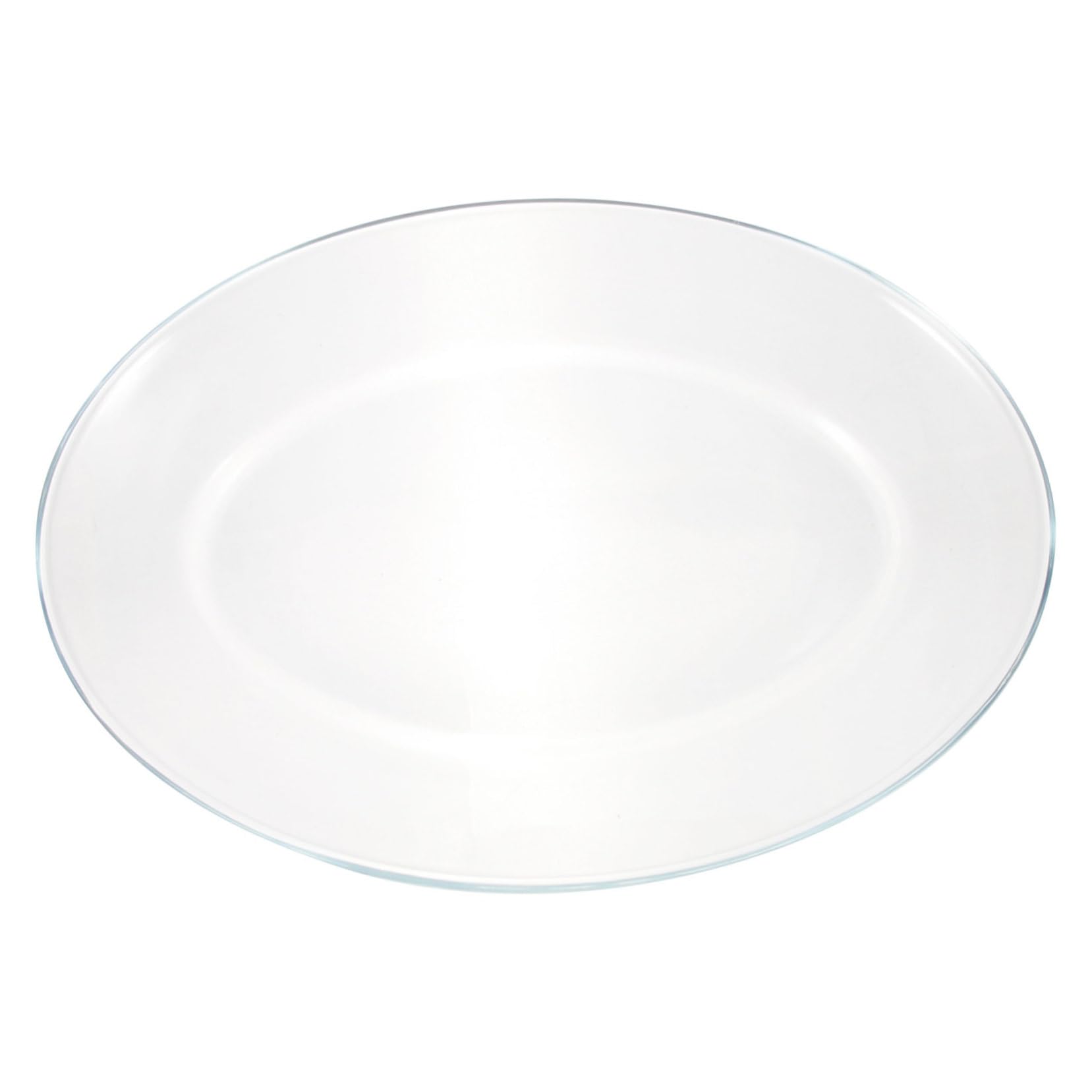 Zerodeko Plato de Pescado de Cristal Templado Transparente Grande Ovalado | Apto para Microondas, Horno y Lámpara de Calor, Uso en Hogar y Restaurante