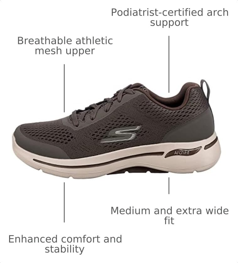 Image of Skechers Men's Gowalk Arch Fit-Athletic Workout Walking Shoe with Air Cooled Foam
