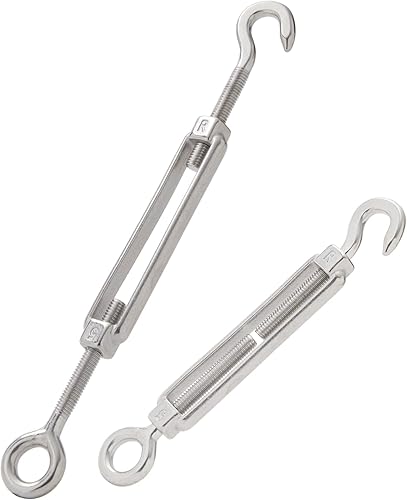 Miniatura 5 de Kit colgante de luz para exteriores de 82 pies con cuerda de acero inoxidable recubierta de vinilo de 0.079 in y accesorios de montaje