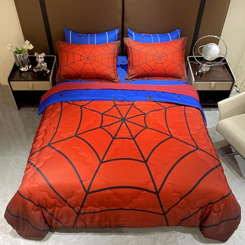 FAIRY KAARI Boys Spider Web Printed Comforter Set Bed...