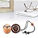 RoyAroma Wooden Acorn Essential Oil Car Diffuser Air Freshener Hang Decoration Brown