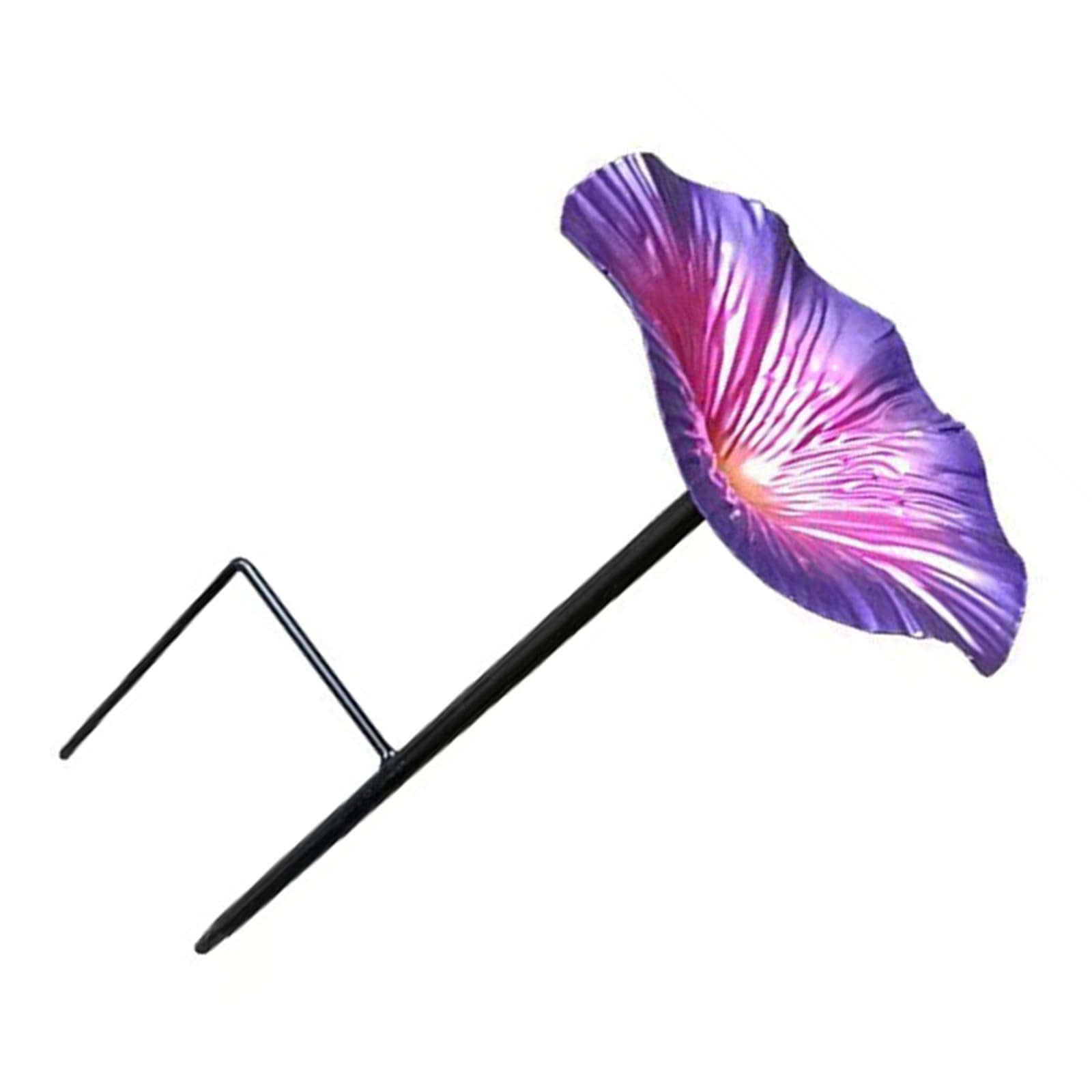 Jazuaiao Hummingbirds Watering Station Metal Flowers Garden Stake Bird Bath for Balconies Garden Decoration Durability Bees Conservation Decoration
