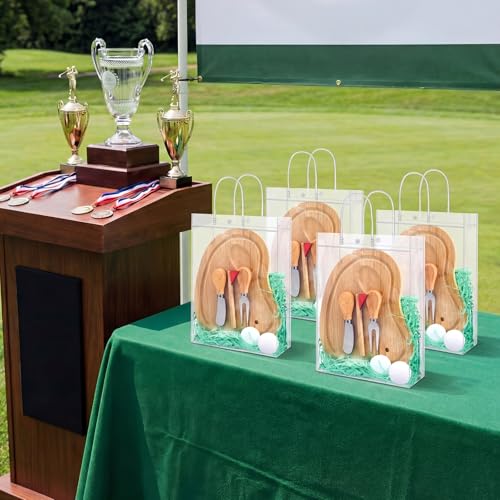 Set de 4 tablas de cortar de madera con accesorios de golf miniatura 4
