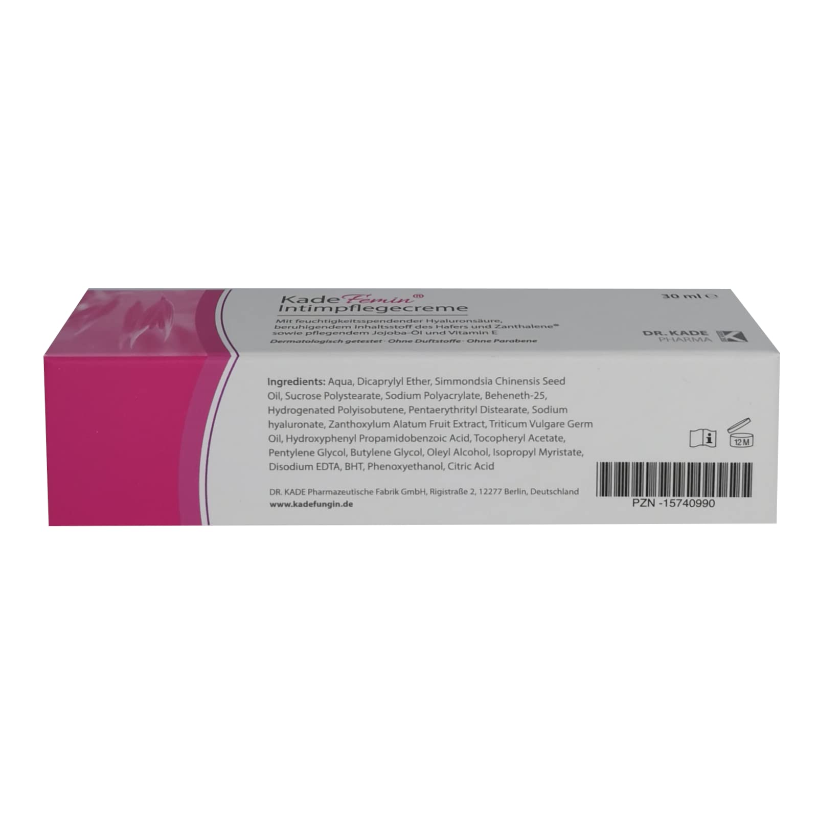 KadeFemin Intimpflegecreme I 3x 30 ml Sparset I plus PharmaPerle giveaway