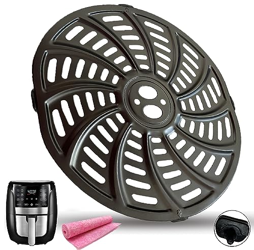 Image of 6QT Air Fryer Replacement Tray for Gourmia GAF698 /GAF686 Air Fryers, Premium Nonstick Air Fryer Grill Pan Crisper Plate Grill Insert Grate Grid for Gourmia 6QT Air Fryers, Dishwasher Safe