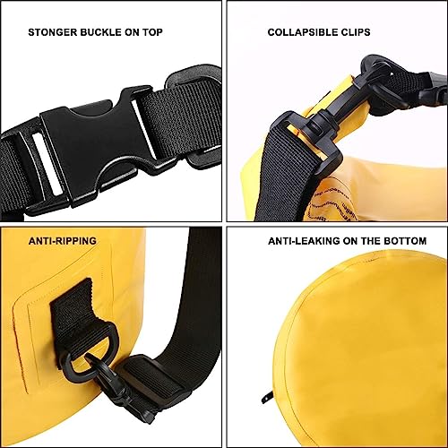 Image of PVC Outdoor Ocean Pack Waterproof Dry Bag Camping Storage Bag Organizer for Traveling (Multicolor) (20 Liter)