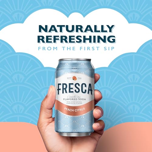 Image of Fresca Peach Soda Soft Drink Fridge Pack Cans, 12 fl oz, 12 Pack