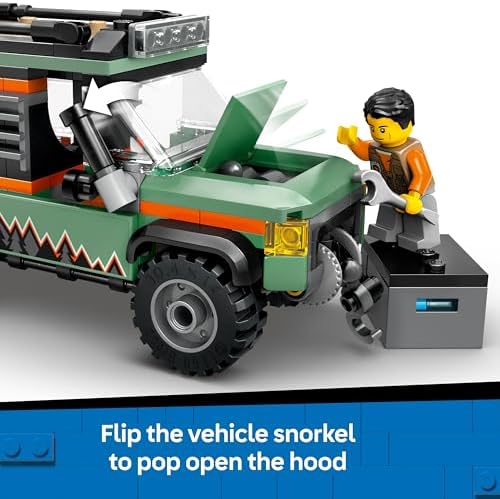 LEGO City Off-Road 4x4 Mountain Truck Toy Set - Building Toys for 6+ Year Old Boys & Girls - Fun Gift Ideas for Birthdays & Holidays - Incl. a Minifigure & Accessories - 60447 - View 6