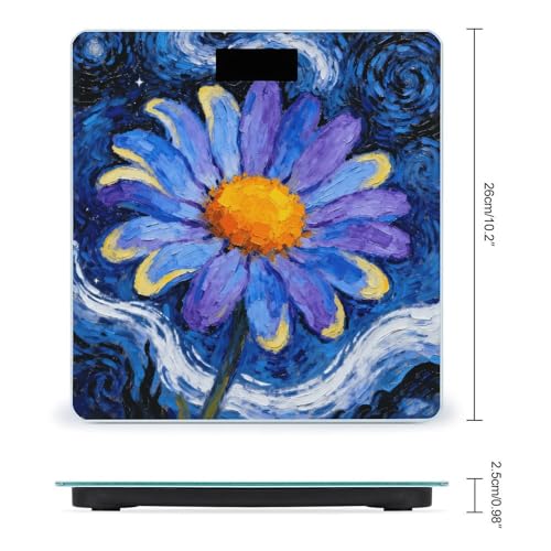 Báscula Digital Starry Night Daisy para Baño miniatura 2