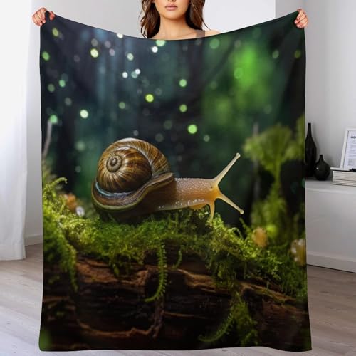 Couverture motif escargots douce et légère pour nuits fraîches - 2