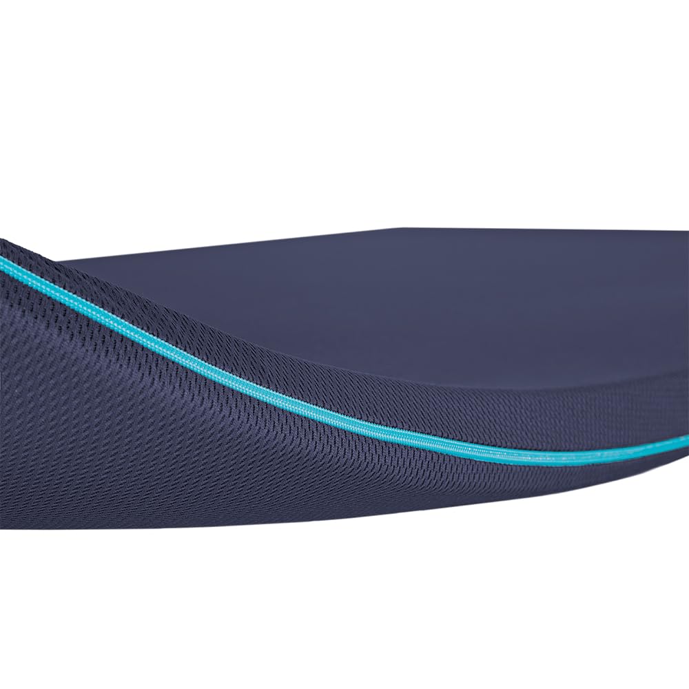 Cecotec Topper Viscoelástico Flow TopSerenity 90x190. Cubrecolchón Sobrecolchón. Viscoelástica 100% de 5 cm de Altura, 4 Correas Elásticas Antideslizantes, Funda Exterior con Cremallera