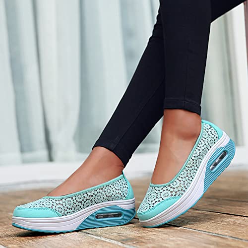 Wsvvmqy White Sneakers For Women Fashionable Slip On Sneakers For Women Casual Sport Running Shoes Athletic Train Tennis Walking Shoes Ladies Gym Workout Jogging Shoes Women Formal Flat #TOP4