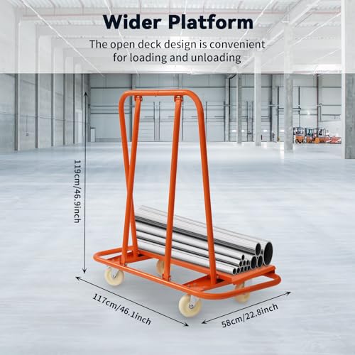 Carretilla para paneles de construcción resistente 3000 lbs miniatura 2
