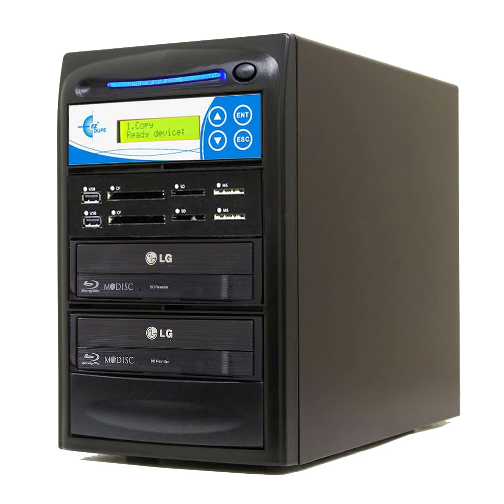 EZ DUPE 1 to 1 Media Mirror Plus Duplicator - Flash &amp; DVD Copier M1001-SSP