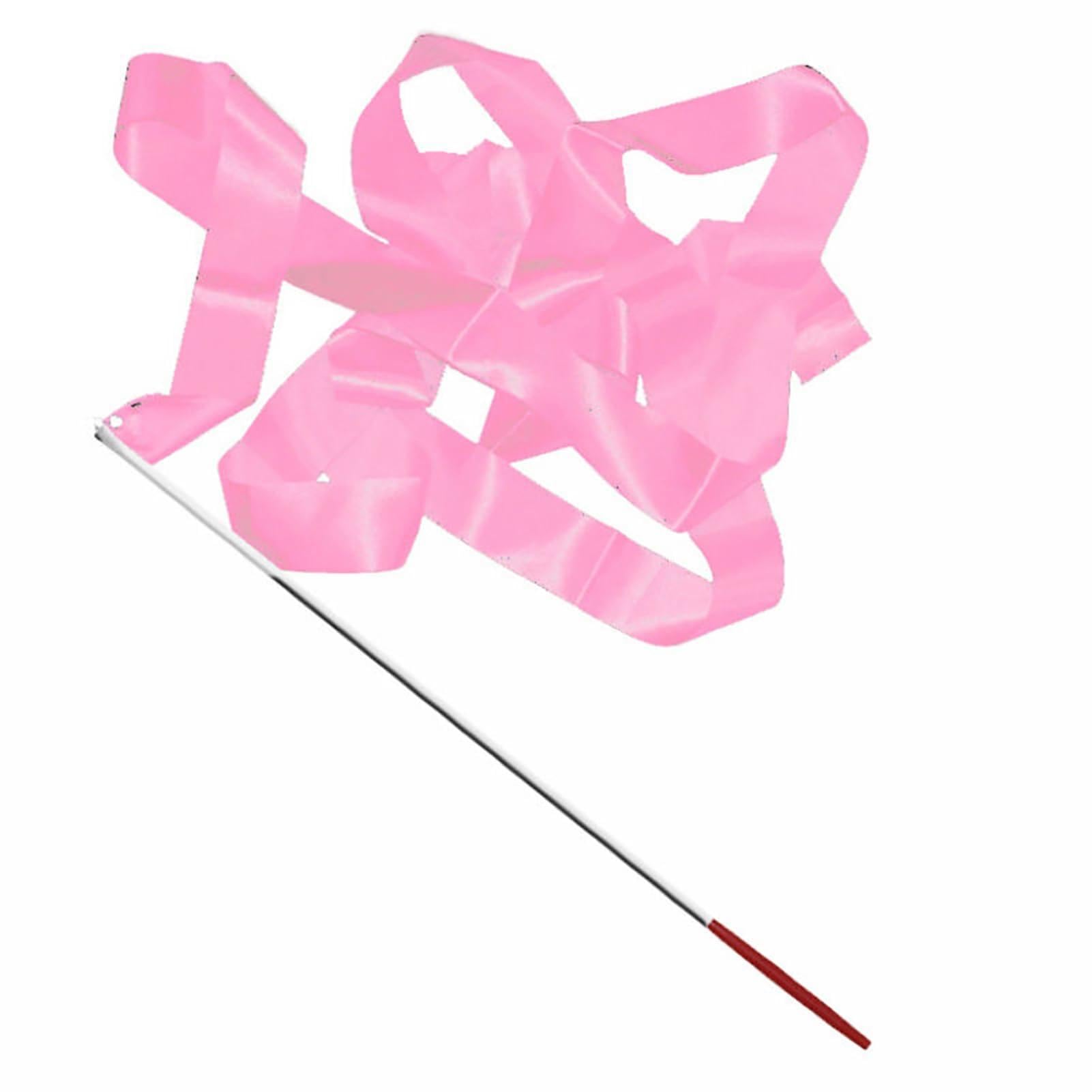 matumou 4M Colorful Dance Ribbon Gym Rhythmic Art Gymnastic Streamer Twirling Rod