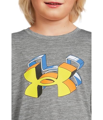 Image of Under Armour Boys' Long Sleeve Logo Graphic T-Shirt, Lightweight & Breathable, Relaxed Fit