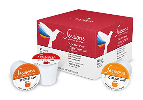 Sessions Variety Single-Serve Cups, High Caffeine -18 Count
