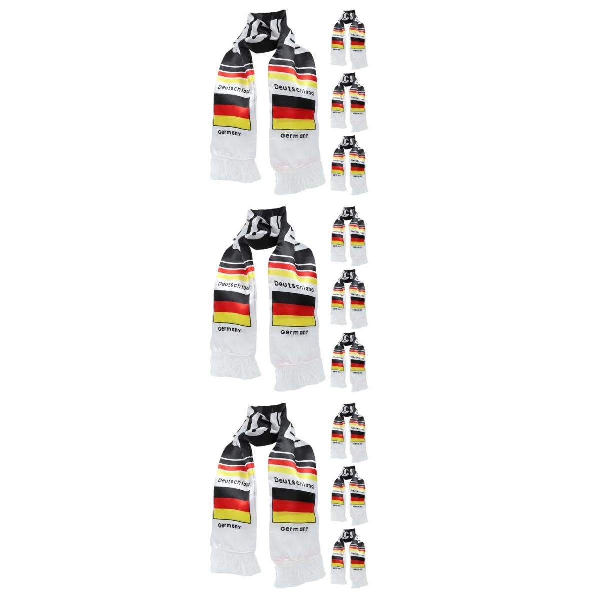 Happyyami Bufanda De Fútbol De Alemania 4 Uds. Bufanda De Fútbol Para Seguidores Del Equipo De Alemania Bufanda De Punto Para