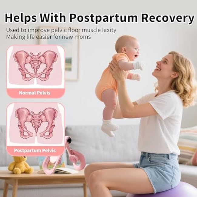 Thigh Master, Pelvic Floor Thigh Exercise Device for Women, Inner Thigh Master Trainer Thigh Strengthening Exerciser Home/Office Workouts