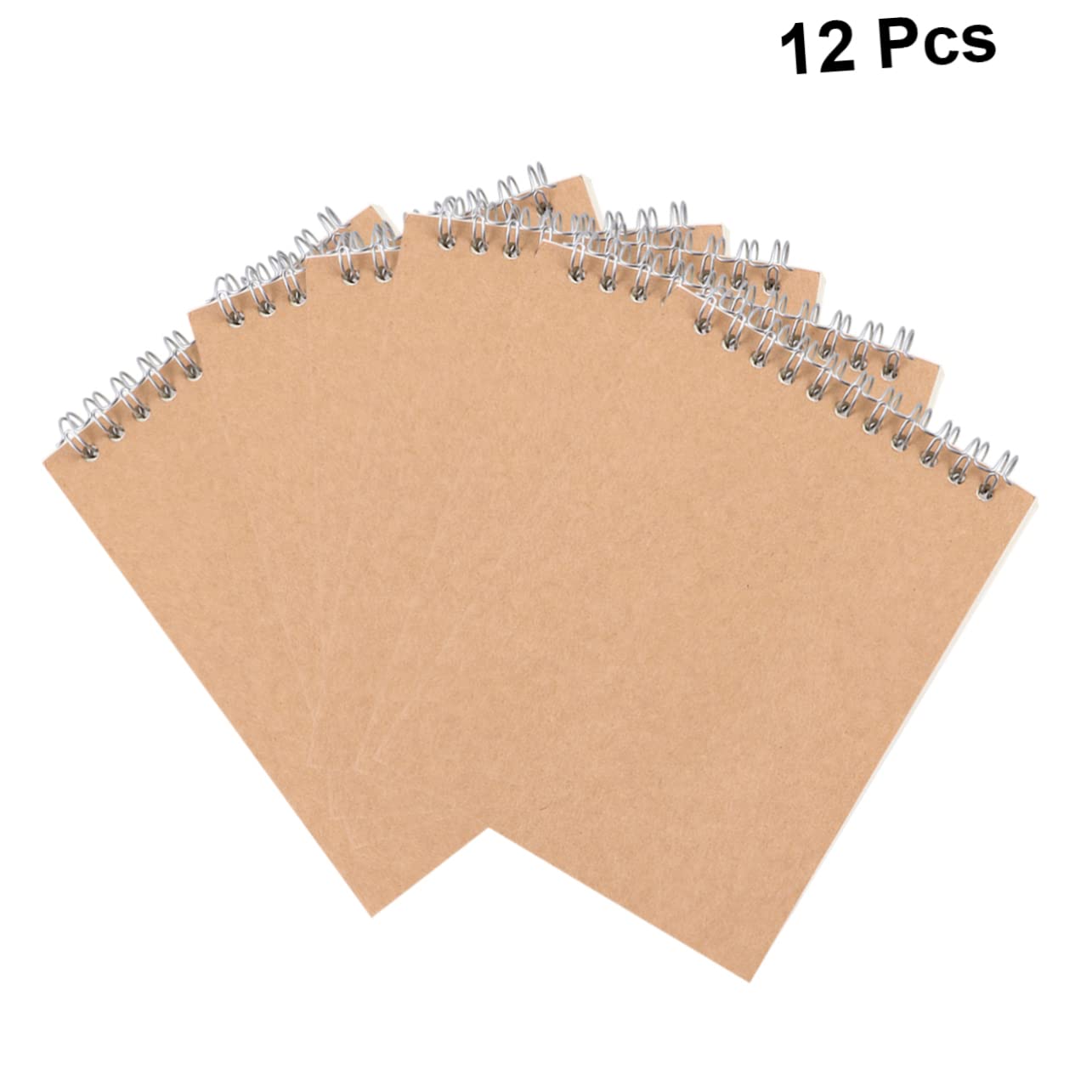Kraft Notizbuch Schulanfang Deko A6 12 Stück Braun Papier